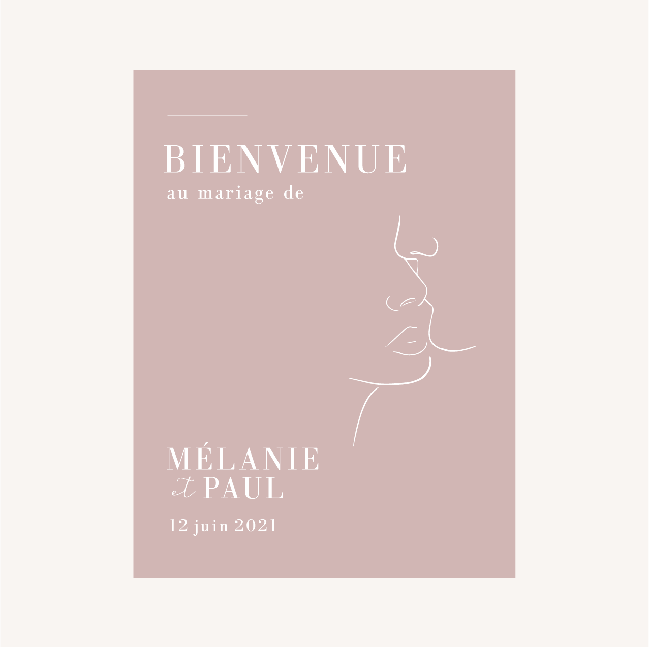 Panneau accueil One line art – Image 10