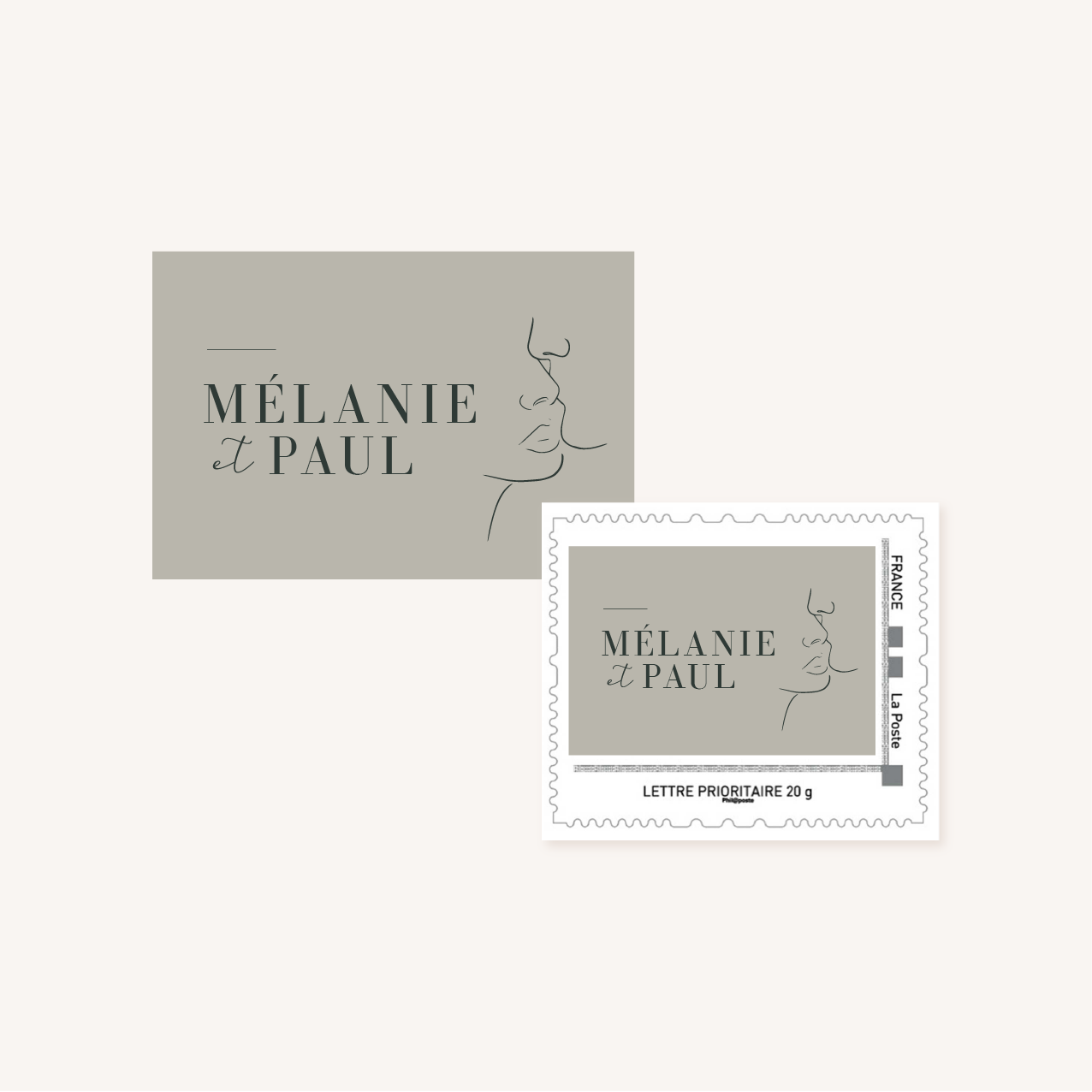 Timbre personnalisé One line art – Image 7