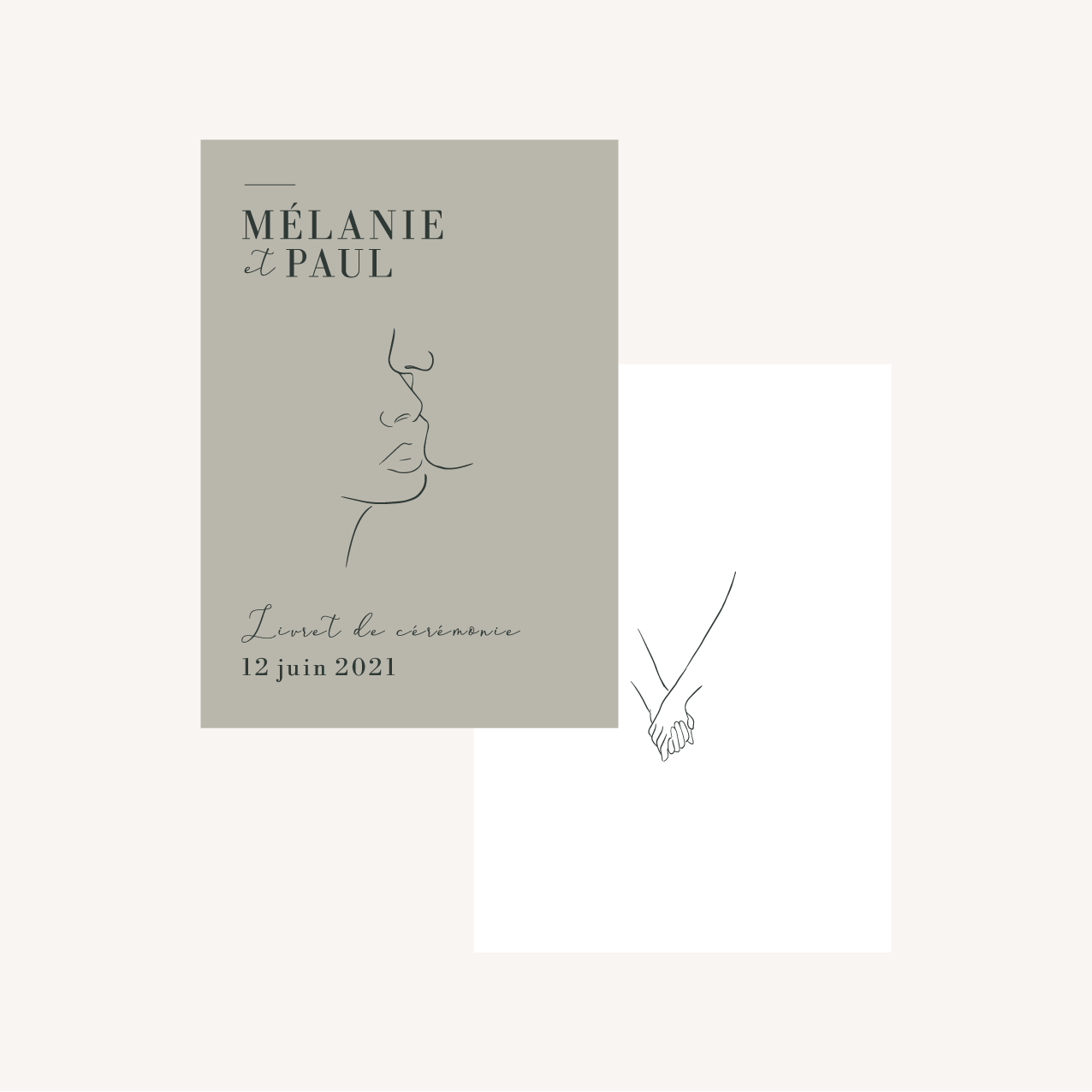 Livret de cérémonie One line art – Image 7