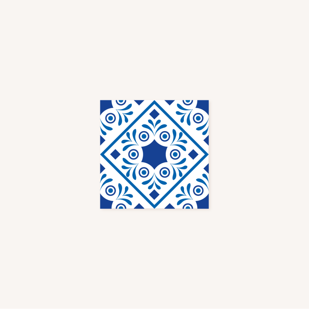 Faire-part mariage portugais portugal azulejos motif carreaux ciment portugais