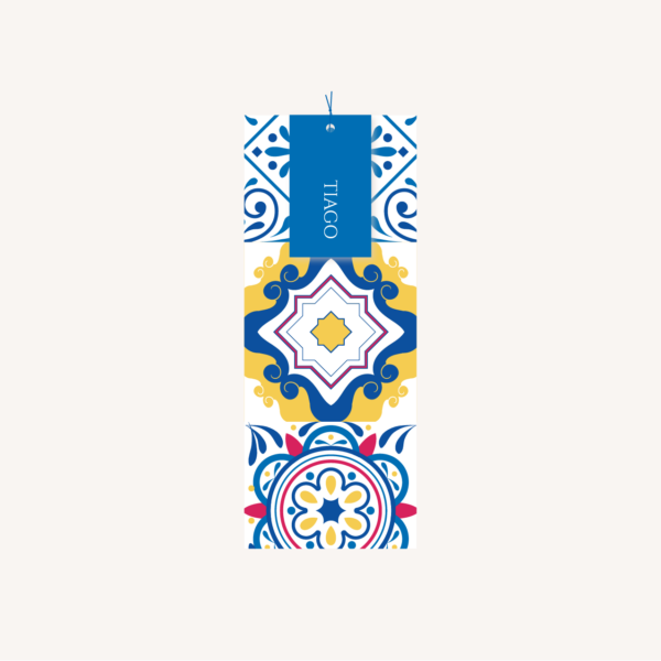 Faire-part mariage portugais portugal azulejos motif carreaux ciment portugais
