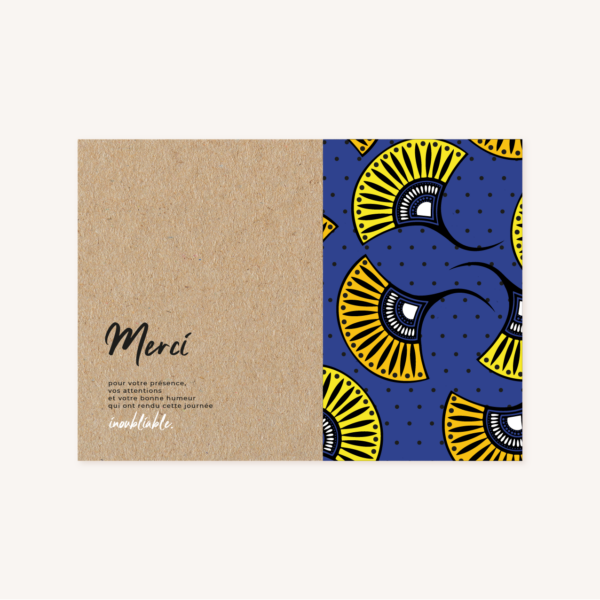 Faire-part afrique wax mariage africain