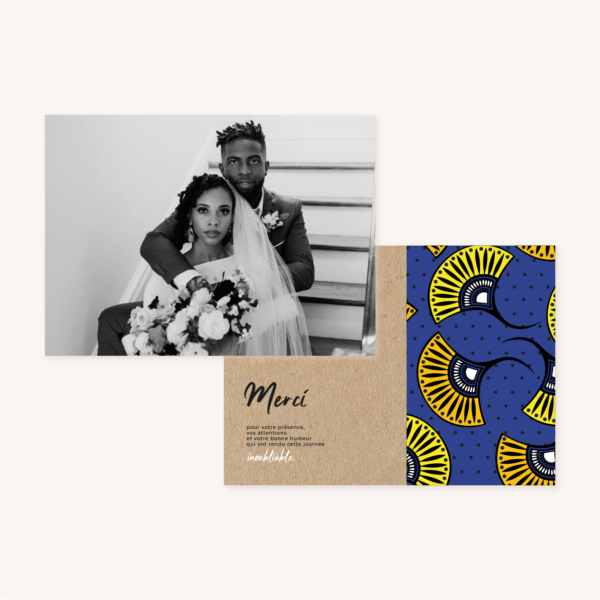 Faire-part afrique wax mariage africain