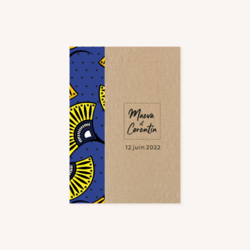 Faire-part afrique wax mariage africain