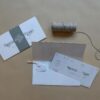 Faire-part mariage voyage vintage billet avion
