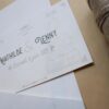 Faire-part mariage voyage vintage billet avion