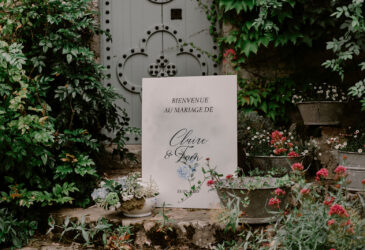 Faire-part fleurs bleues jardin printanier mariage fleuri bleu