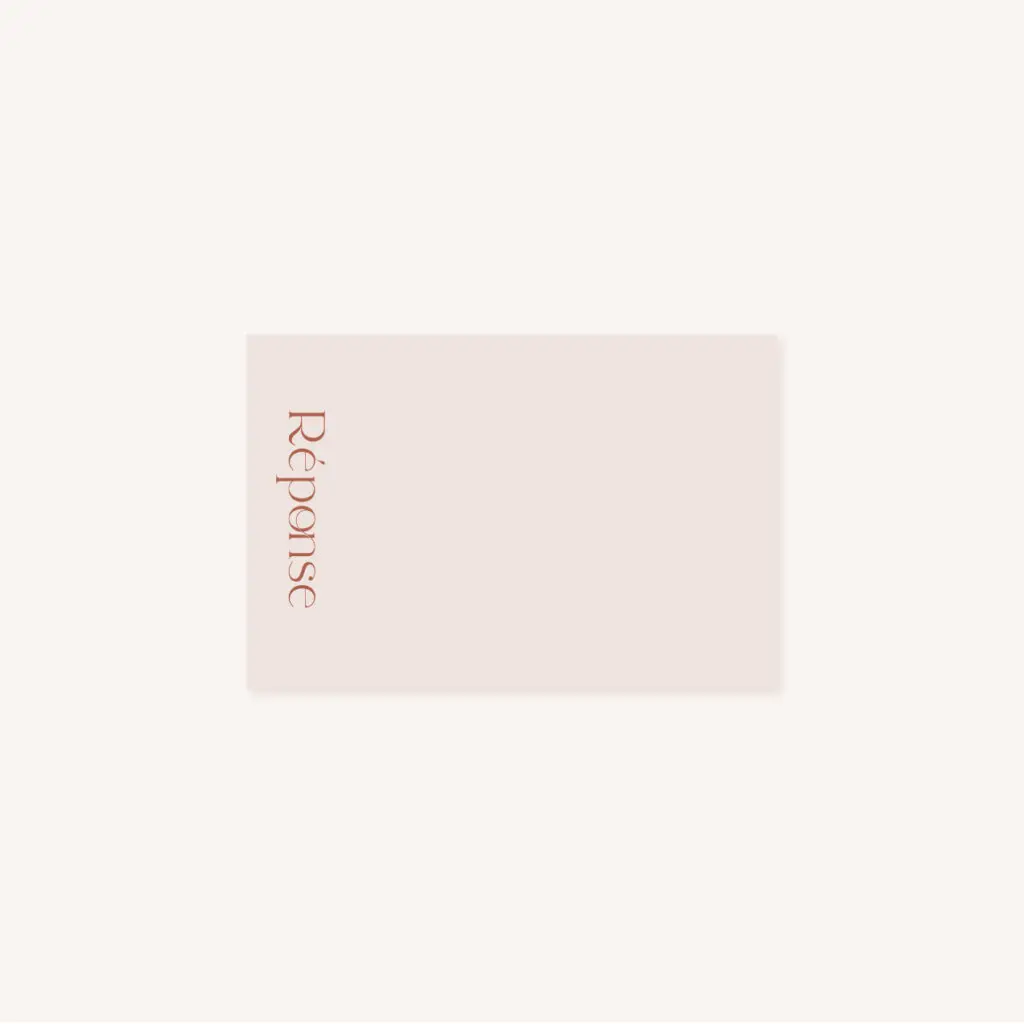 Faire-part mariage couleur terracotta automne