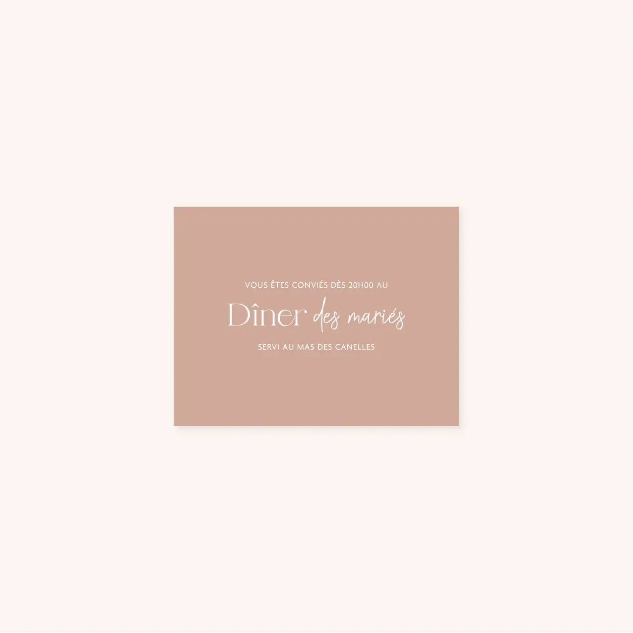 Faire-part mariage couleur terracotta automne