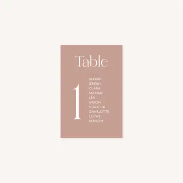 Faire-part mariage couleur terracotta automne