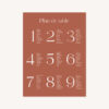 Faire-part mariage couleur terracotta automne