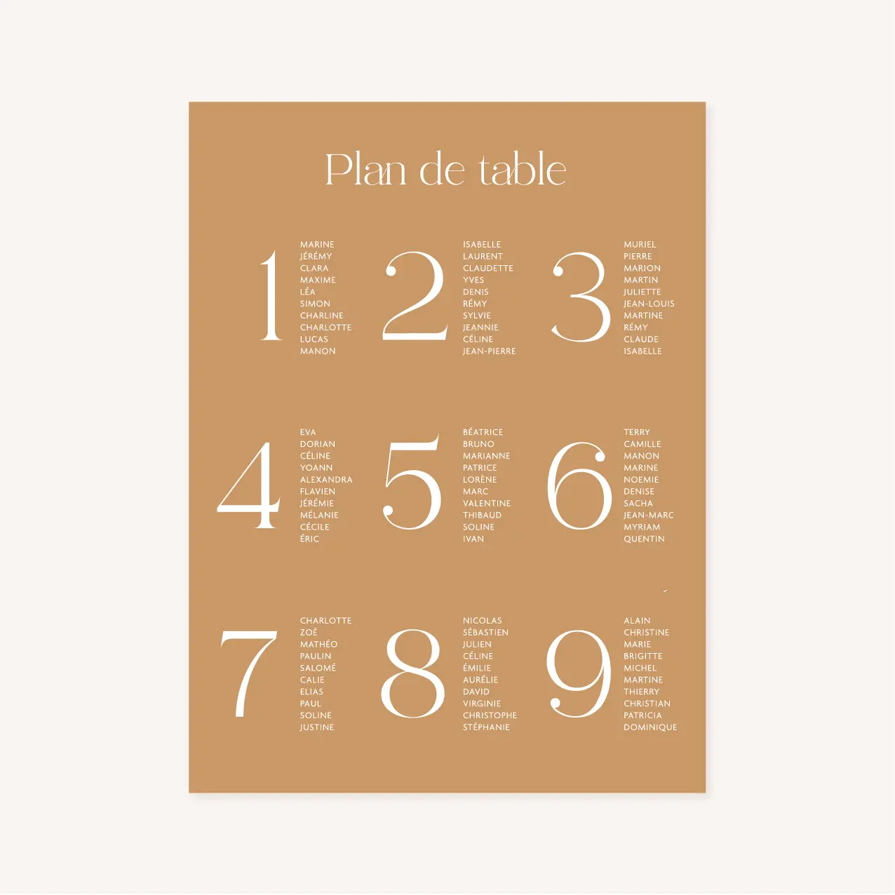 Faire-part mariage couleur terracotta automne