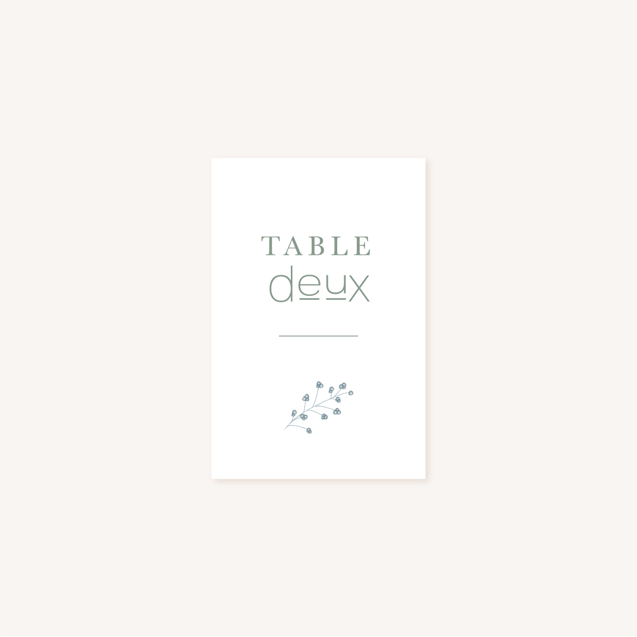Mariage décoration papeterie table minimalist vert épuré