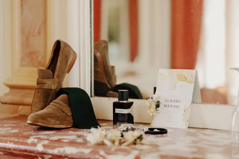 Faire-part mariage bohème chic vert et jaune
