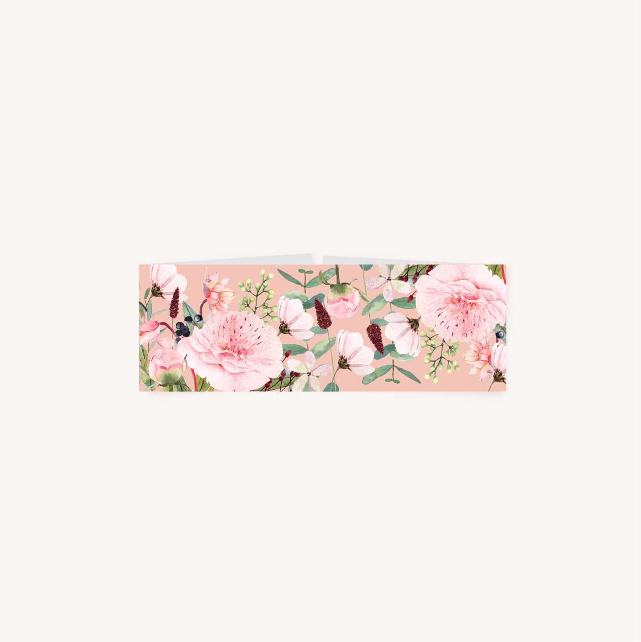 Bandeau pivoine fleur rose rouge