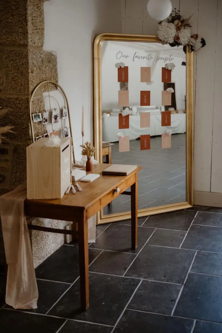 Faire-part mariage terracotta