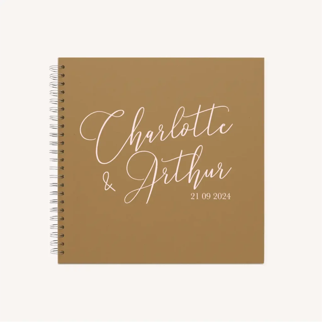 Livre d'or mariage Amour, romantique, rose