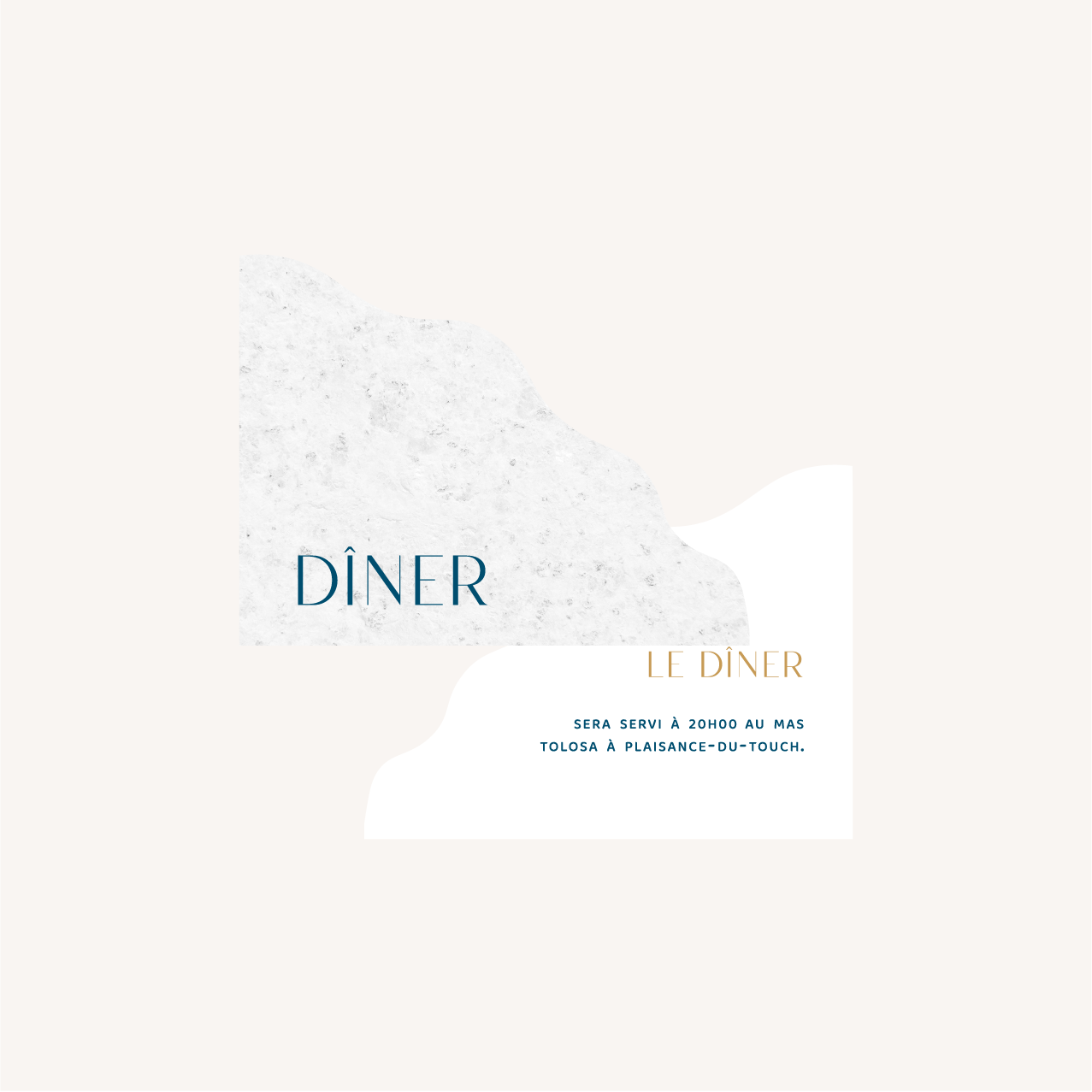 diner mariage ocean mer bleu vague original plage