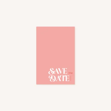 Save the date Pink Disco