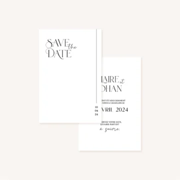 Faire-part et papeterie de mariage minimalistes, élégants, personnalisables avec des arches arrondies