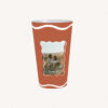 Gobelet photo bohème chic forme ondulée terracotta design