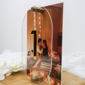 Numéro de table 3D photo