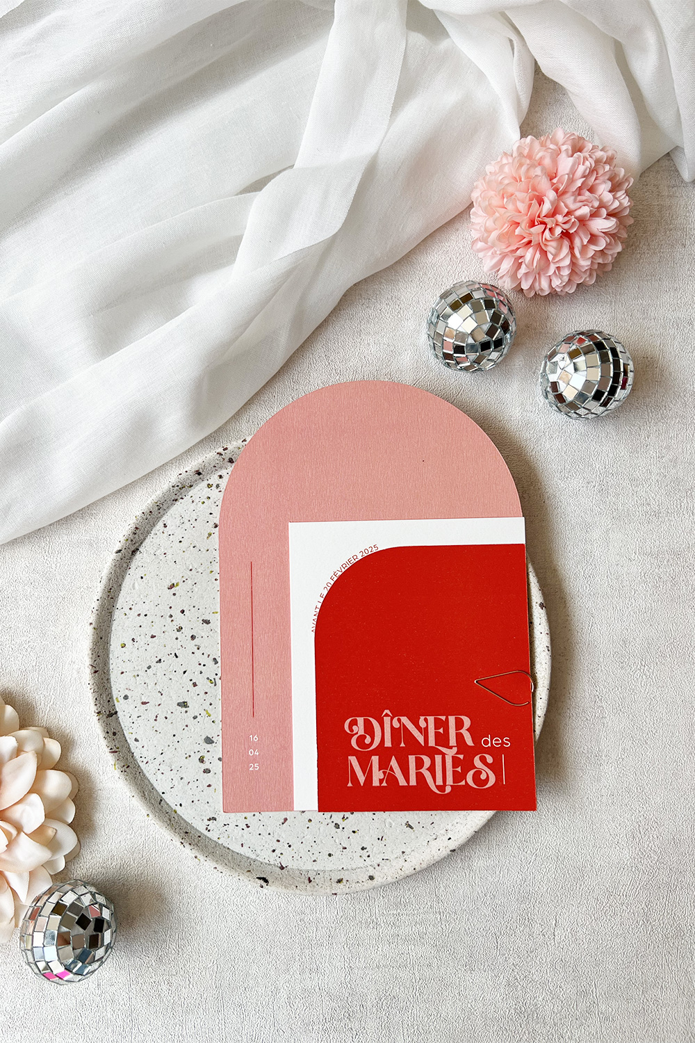 Faire-part Pink Disco