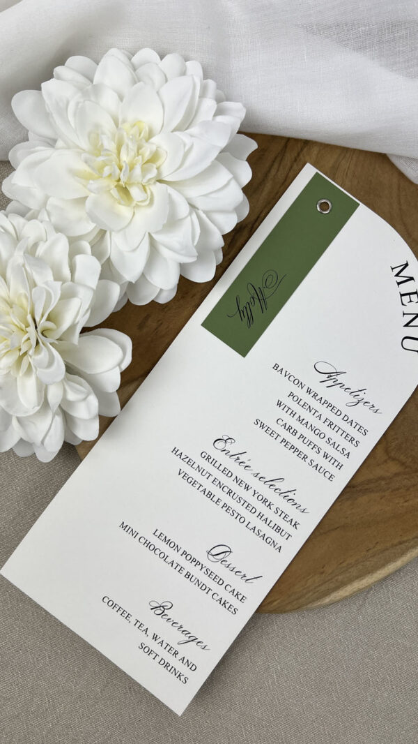 Menu marque-place arche – Image 4
