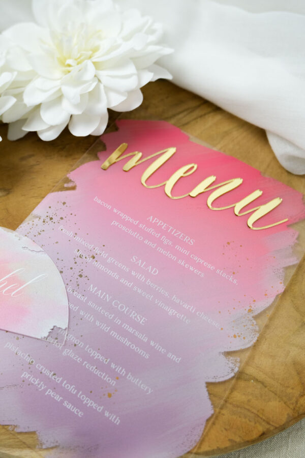 Menu plexiglass 3D – Image 2