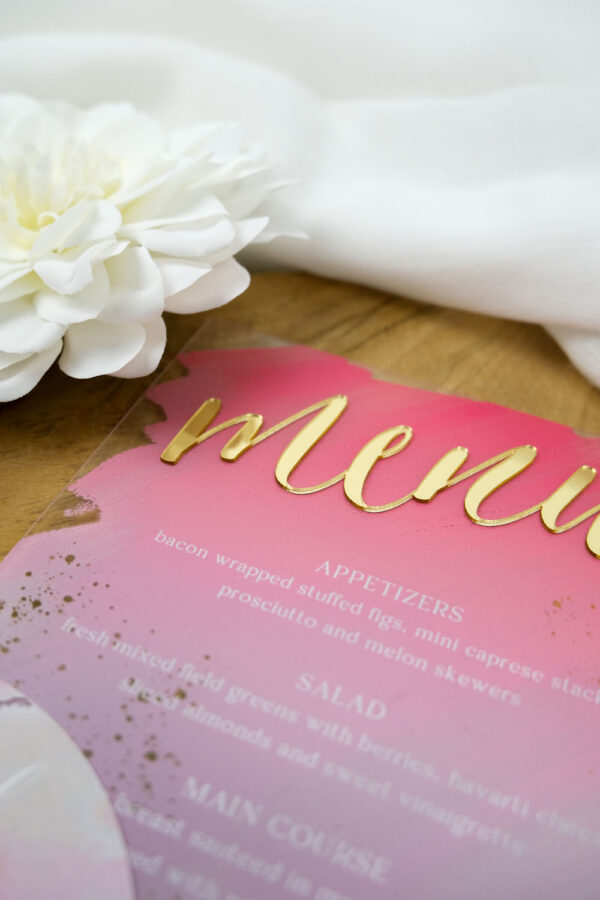 Menu plexiglass 3D – Image 3