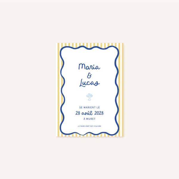 save the date mariage dolce vita mariage a l'italienne