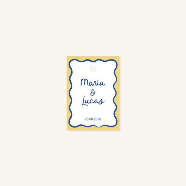 étiquette faire-part, cadeau invité dolce vita mariage a l'italienne