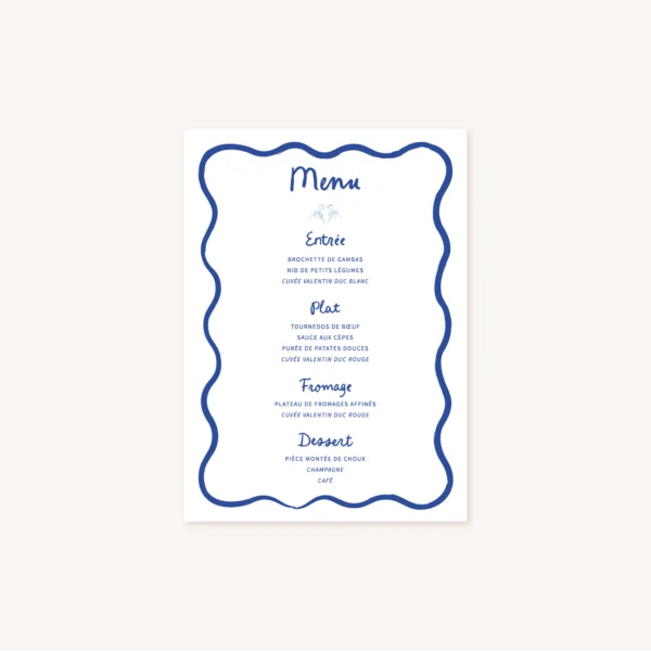 menu dolce vita mariage a l'italienne