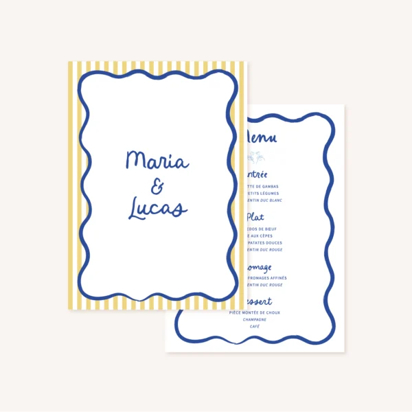 menu dolce vita mariage a l'italienne