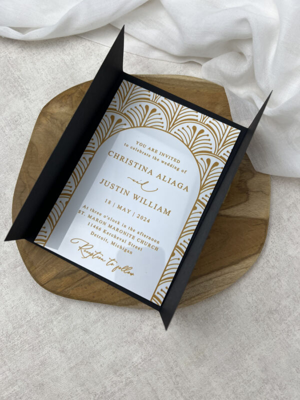 Pochette faire-part mariage couleur