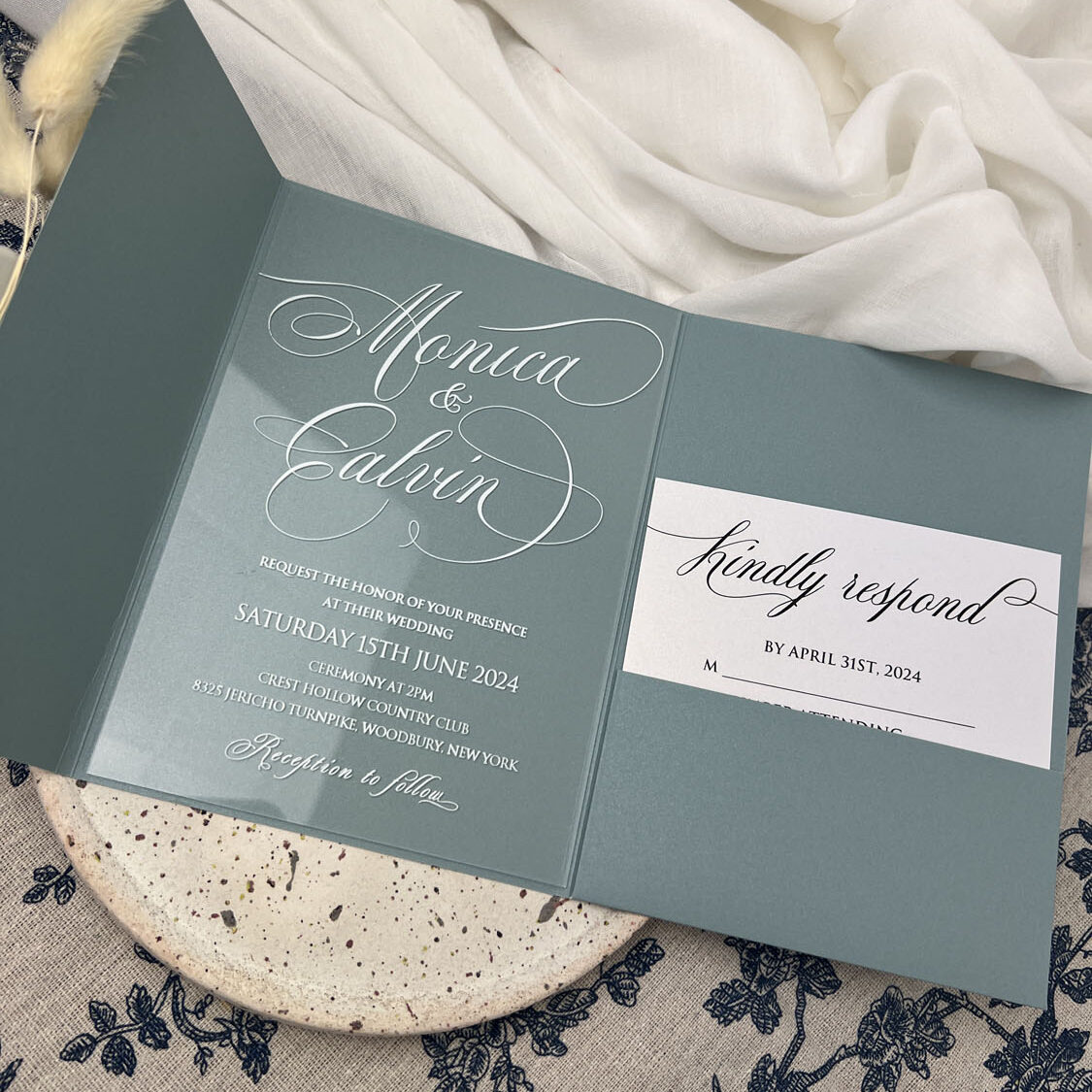 Pochette faire-part mariage