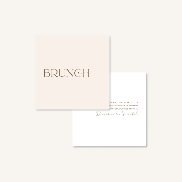 Papeterie faire-part mariage raffiné chic beige blanc