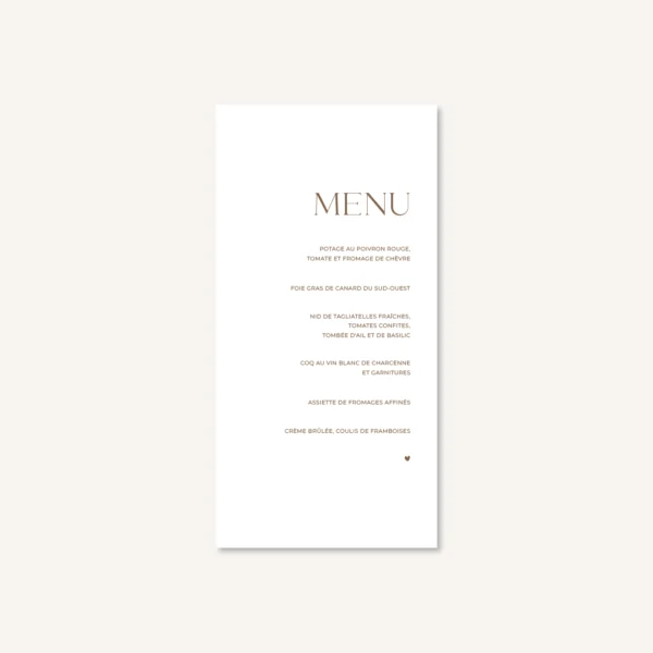 Papeterie faire-part mariage raffiné chic beige blanc