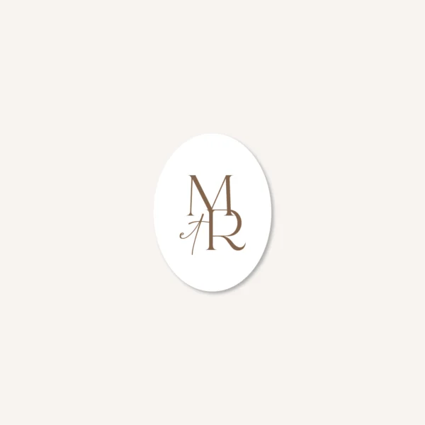 Papeterie faire-part mariage raffiné chic beige blanc