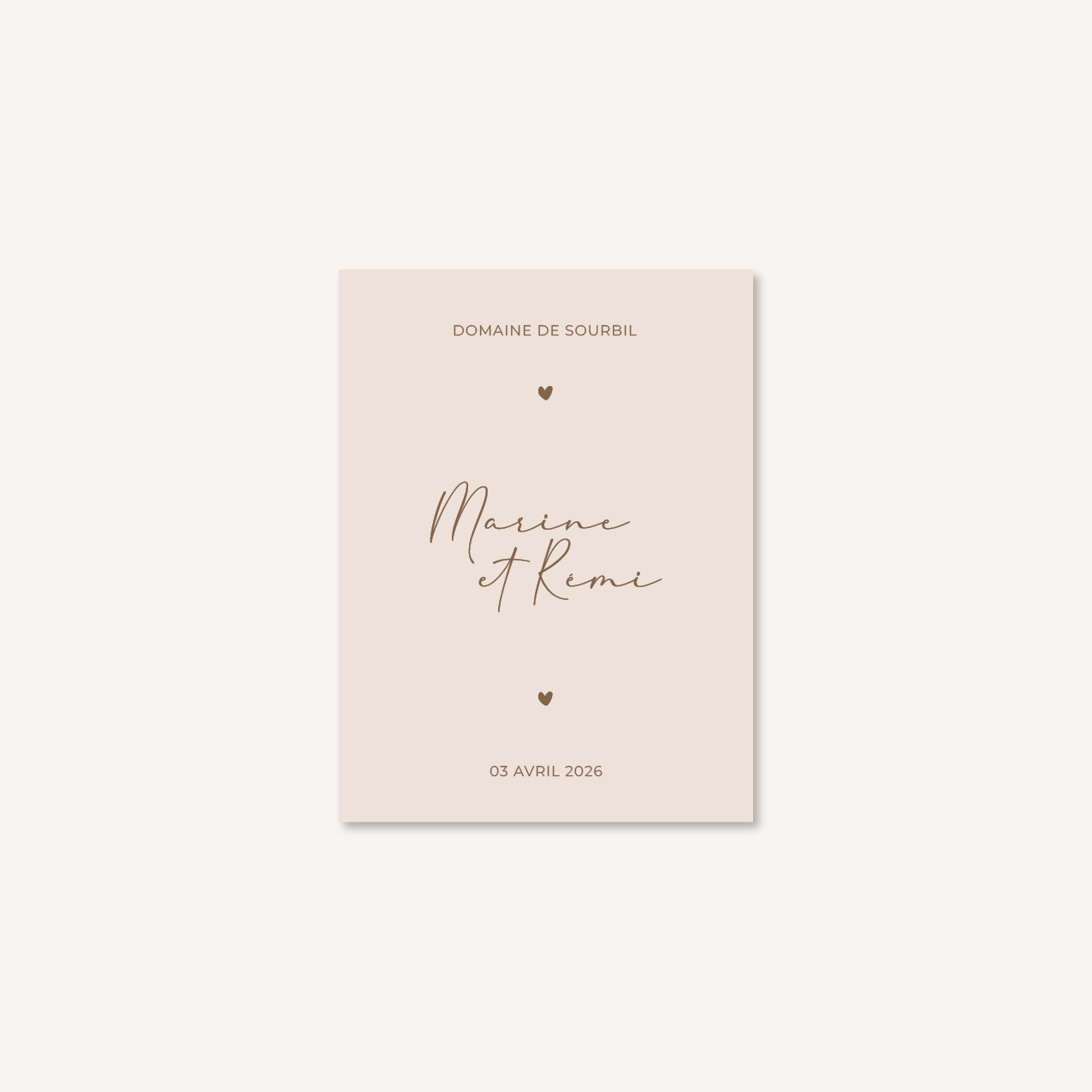 Papeterie faire-part mariage raffiné chic beige blanc