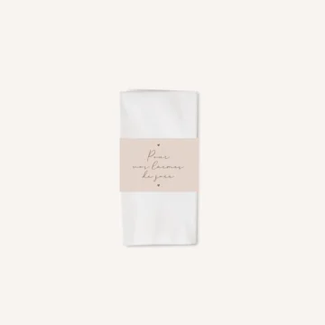 Papeterie faire-part mariage raffiné chic beige blanc