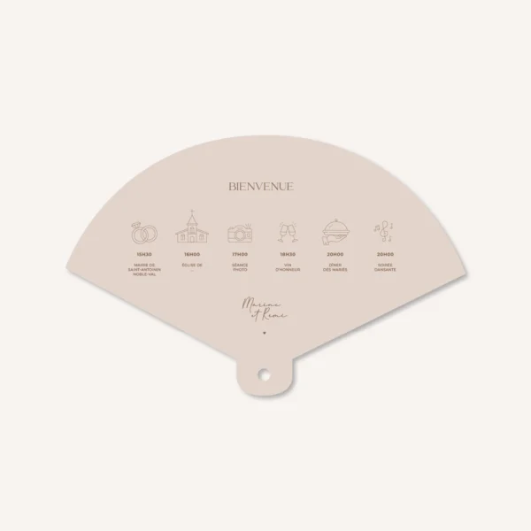 Papeterie faire-part mariage raffiné chic beige blanc