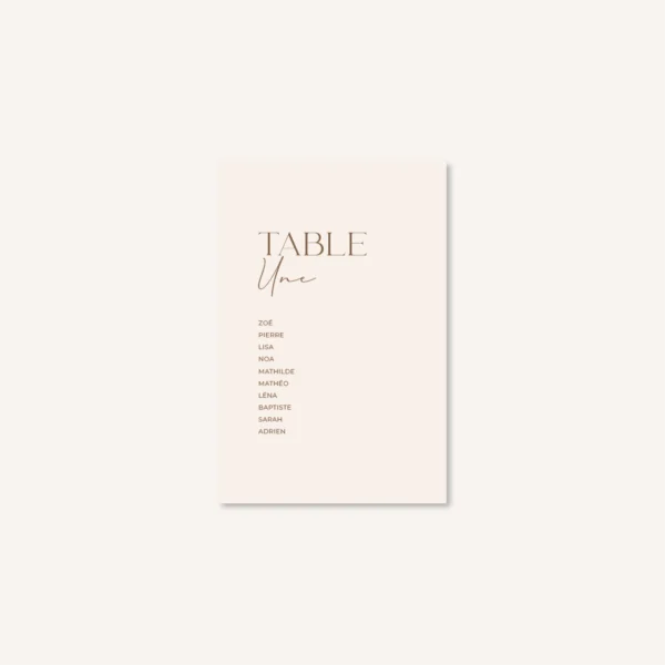 Papeterie faire-part mariage raffiné chic beige blanc