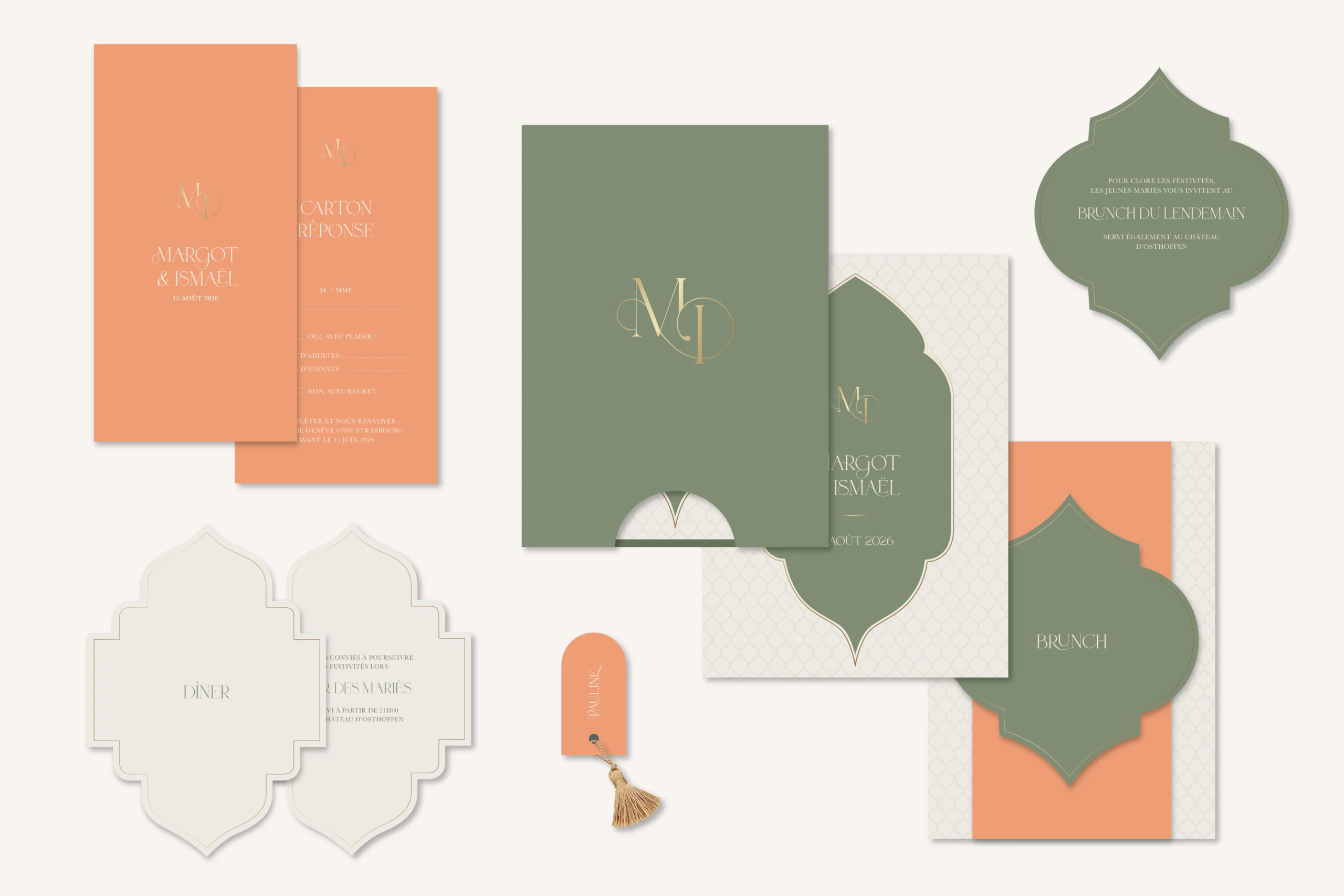 Collection faire-part oriental marrakech maroc mariage oriental